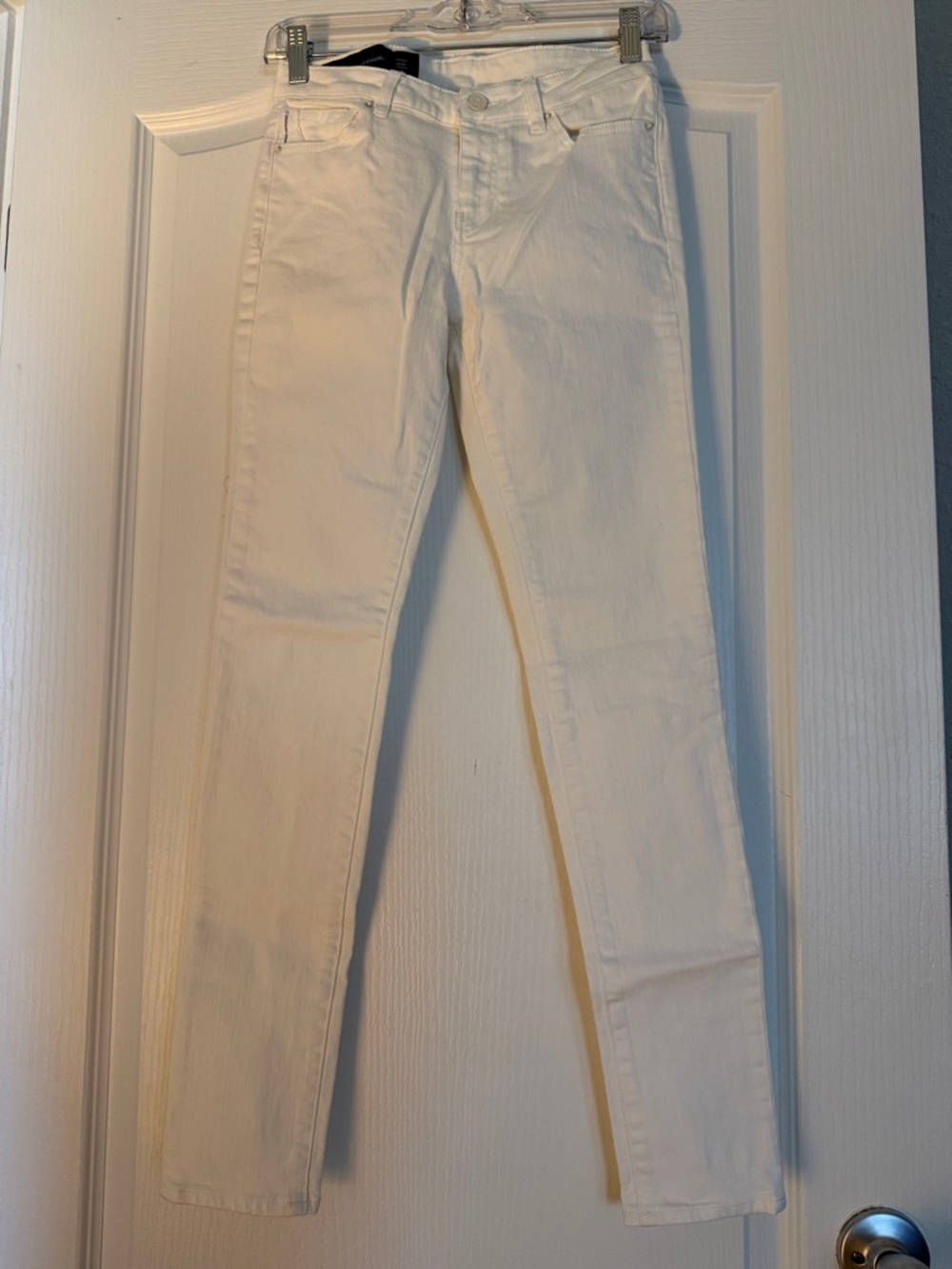 Armani Exchange White Skinny Jeans.